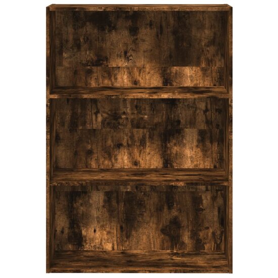 Boekenkast 80X30X Bewerkt Hout Kleurig Gerookt Eiken 80 cm 114 cm