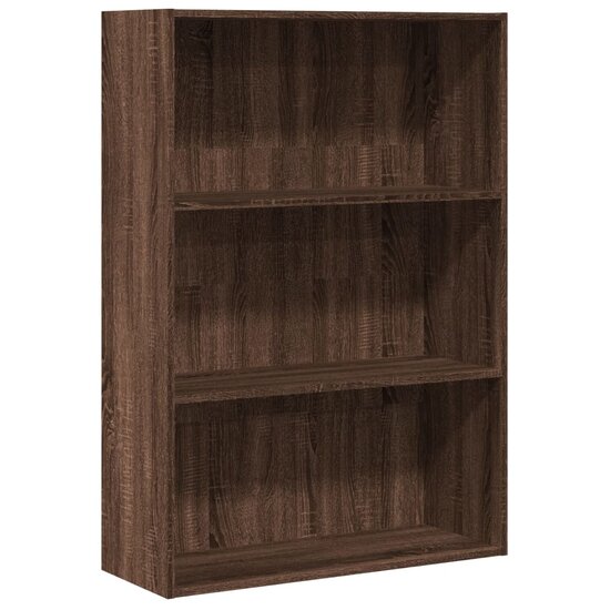 Boekenkast 80X30X Bewerkt Hout Ig Bruin Eikenkleur 80 cm 114 cm