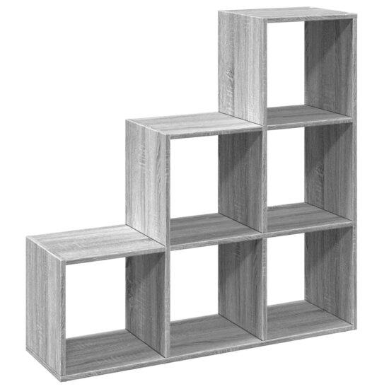 Kamerscherm / Boekenkast 3-Laags 99X29X Hout 99 cm Grijs sonoma