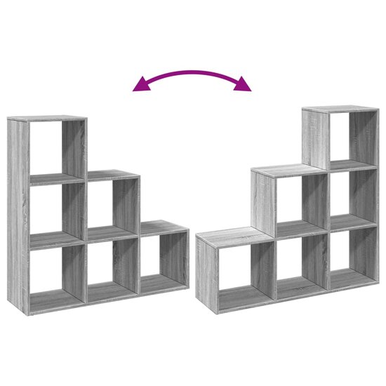 Kamerscherm / Boekenkast 3-Laags 99X29X Hout 99 cm Grijs sonoma