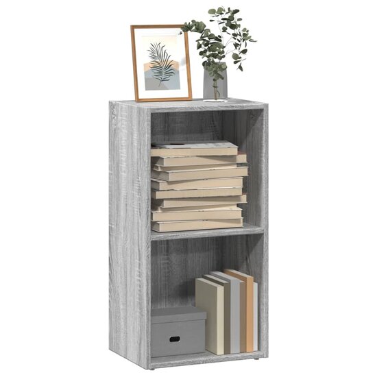 Boekenkast 40X30X Bewerkt Hout Eikenkleurig Grijs Sonoma 40 cm 77 cm