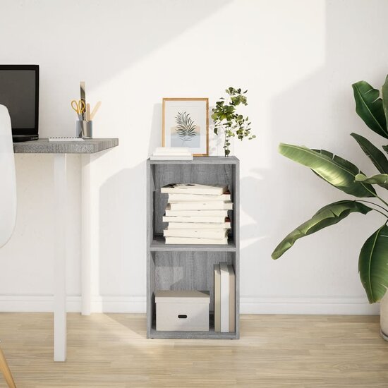 Boekenkast 40X30X Bewerkt Hout Eikenkleurig Grijs Sonoma 40 cm 77 cm