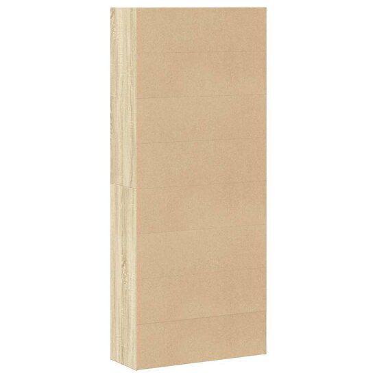 Boekenkast 80X30X Bewerkt Hout Kleurig Sonoma Eiken 80 cm 189 cm