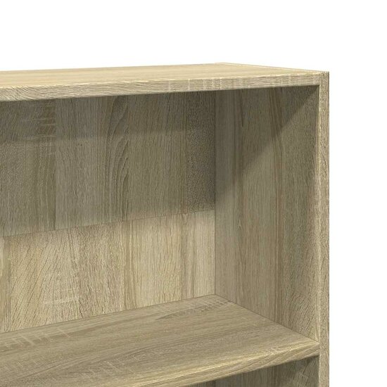 Boekenkast 80X30X Bewerkt Hout Kleurig Sonoma Eiken 80 cm 189 cm