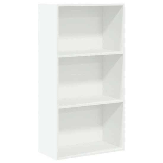 Boekenkast 60x30x114 cm bewerkt hout wit