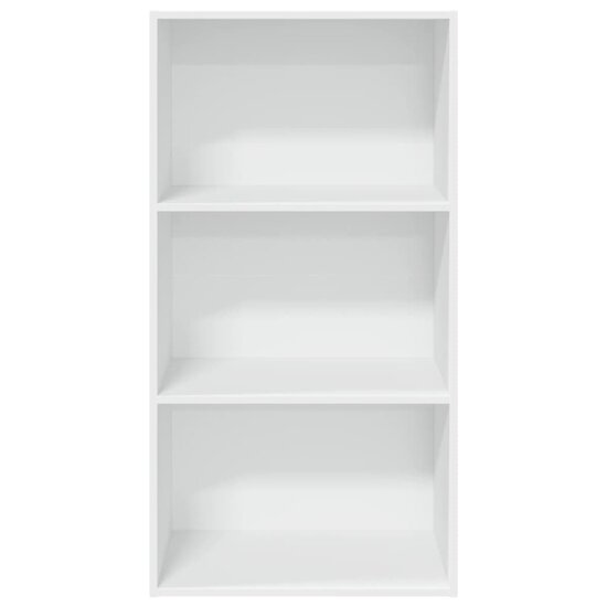 Boekenkast 60x30x114 cm bewerkt hout wit