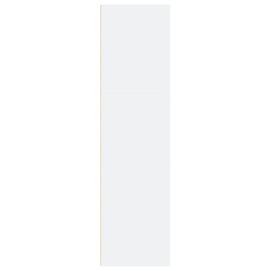 Boekenkast 60x30x114 cm bewerkt hout wit