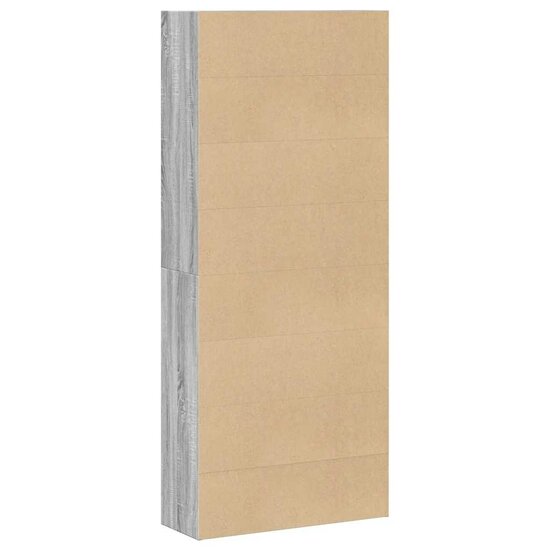 Boekenkast 80X30X Bewerkt Hout Eikenkleurig Grijs Sonoma 80 cm 189 cm