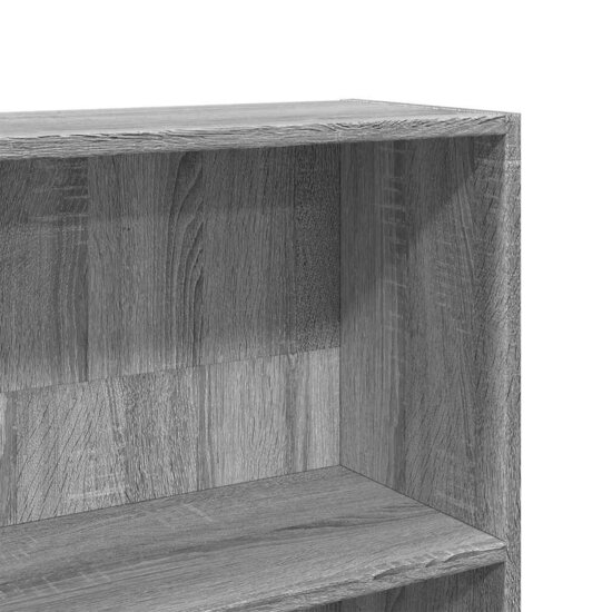Boekenkast 80X30X Bewerkt Hout Eikenkleurig Grijs Sonoma 80 cm 189 cm