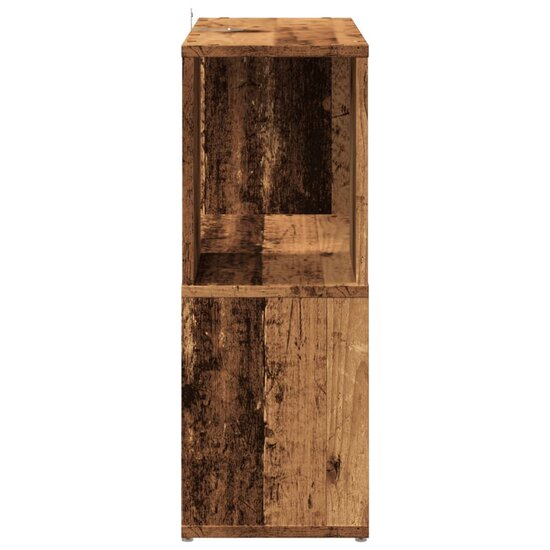 Boekenkast 60X24X63 Cm Bewerkt Hout Kleurig Oud hout