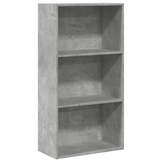 Boekenkast 60X30X Bewerkt Hout Betongrijs 60 cm 114 cm