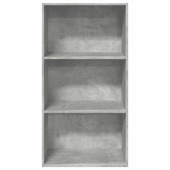 Boekenkast 60X30X Bewerkt Hout Betongrijs 60 cm 114 cm