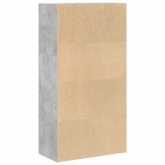 Boekenkast 60X30X Bewerkt Hout Betongrijs 60 cm 114 cm
