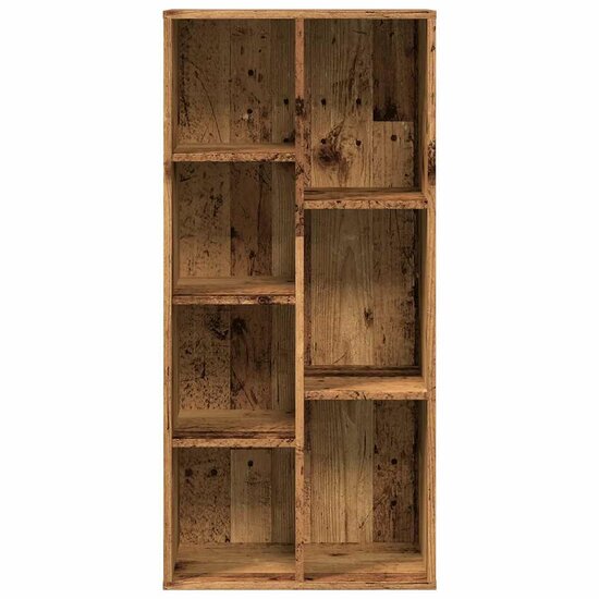 Boekenkast 50X25X104 Cm Kleurig Oud hout
