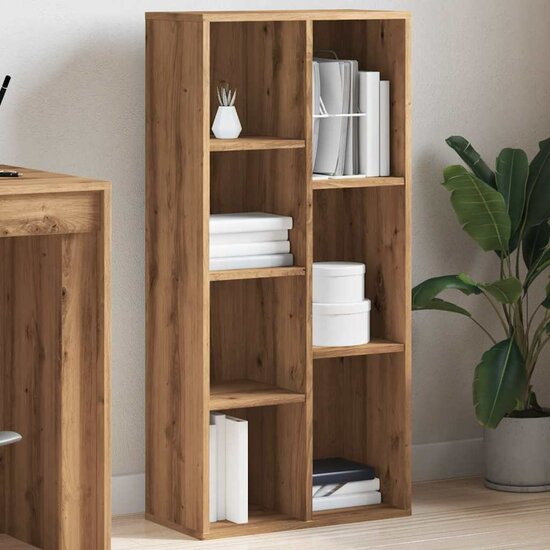 Boekenkast 50X25X104 Cm Artisanaal Eikenkleur artisanaal eikenkleurig