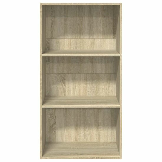 Boekenkast 60x30x114 cm bewerkt hout sonoma eikenkleurig