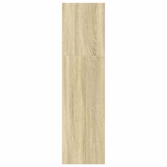 Boekenkast 60x30x114 cm bewerkt hout sonoma eikenkleurig