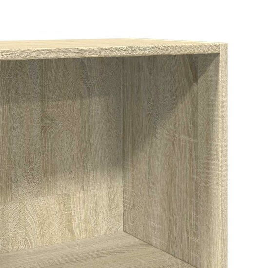 Boekenkast 60x30x114 cm bewerkt hout sonoma eikenkleurig
