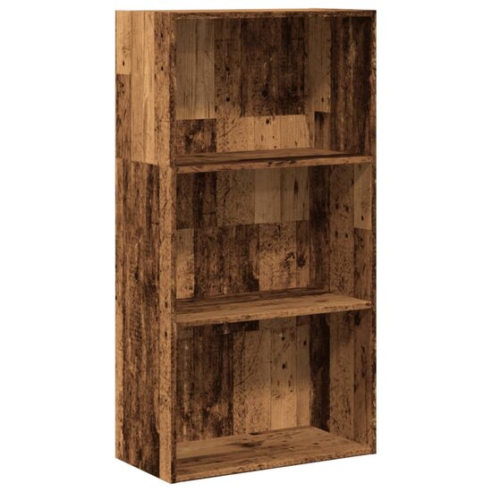 Boekenkast 60X30X Bewerkt Hout Kleurig Oud Hout 60 cm 114 cm