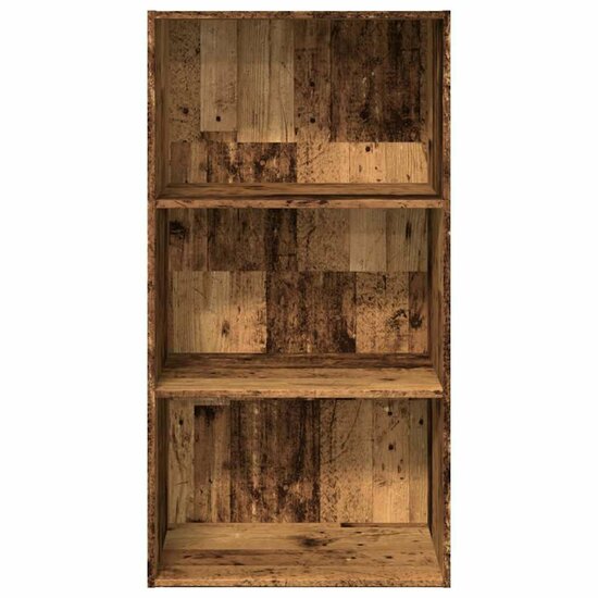 Boekenkast 60X30X Bewerkt Hout Kleurig Oud Hout 60 cm 114 cm