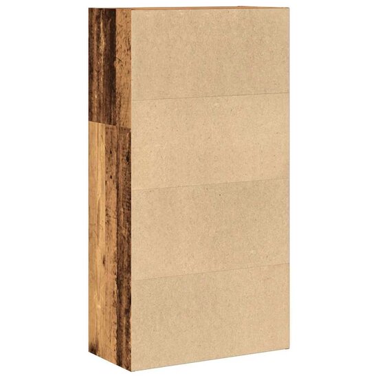 Boekenkast 60X30X Bewerkt Hout Kleurig Oud Hout 60 cm 114 cm
