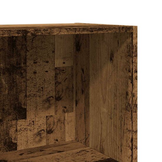 Boekenkast 60X30X Bewerkt Hout Kleurig Oud Hout 60 cm 114 cm