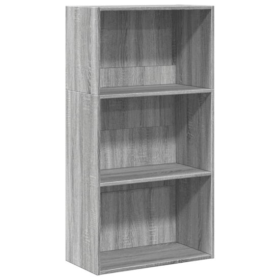 Boekenkast 60X30X Bewerkt Hout Eikenkleurig Grijs Sonoma 60 cm 114 cm