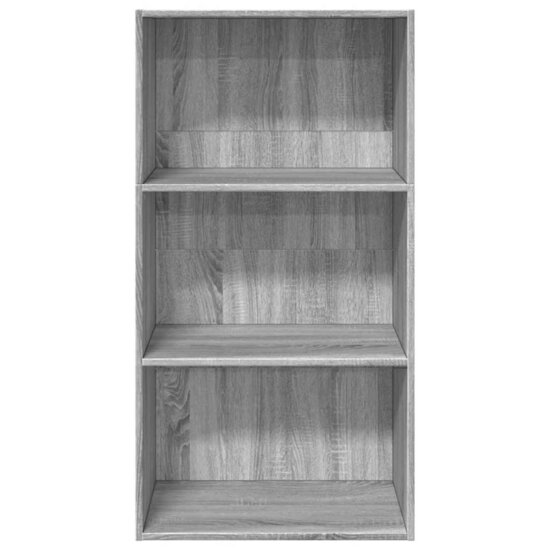 Boekenkast 60X30X Bewerkt Hout Eikenkleurig Grijs Sonoma 60 cm 114 cm