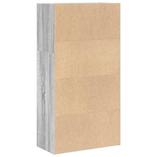 Boekenkast 60X30X Bewerkt Hout Eikenkleurig Grijs Sonoma 60 cm 114 cm