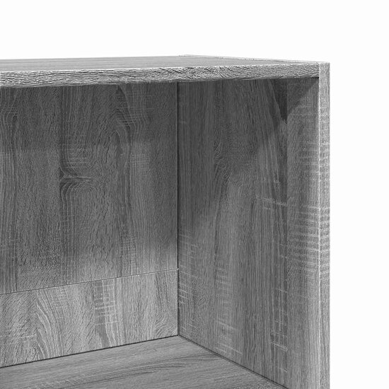 Boekenkast 60X30X Bewerkt Hout Eikenkleurig Grijs Sonoma 60 cm 114 cm