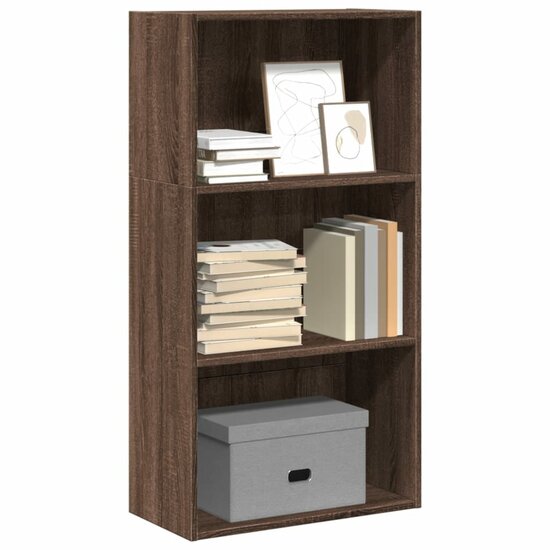 Boekenkast 60X30X Bewerkt Hout Ig Bruin Eikenkleur 60 cm 114 cm