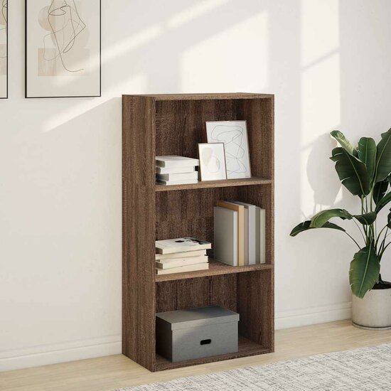 Boekenkast 60X30X Bewerkt Hout Ig Bruin Eikenkleur 60 cm 114 cm