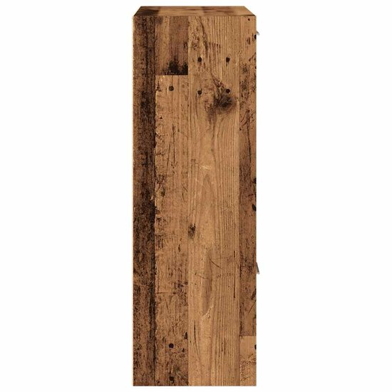 Boekenkast 60,5X30X90 Cm Bewerkt Hout Kleurig Oud hout