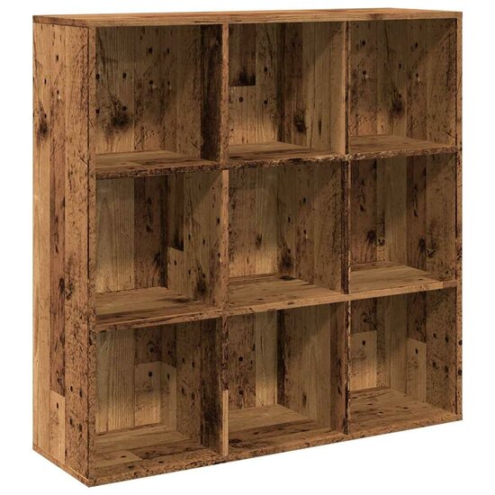 Boekenkast 98X29X97,5 Cm Kleurig Oud hout