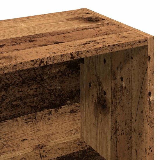 Boekenkast 98X29X97,5 Cm Kleurig Oud hout