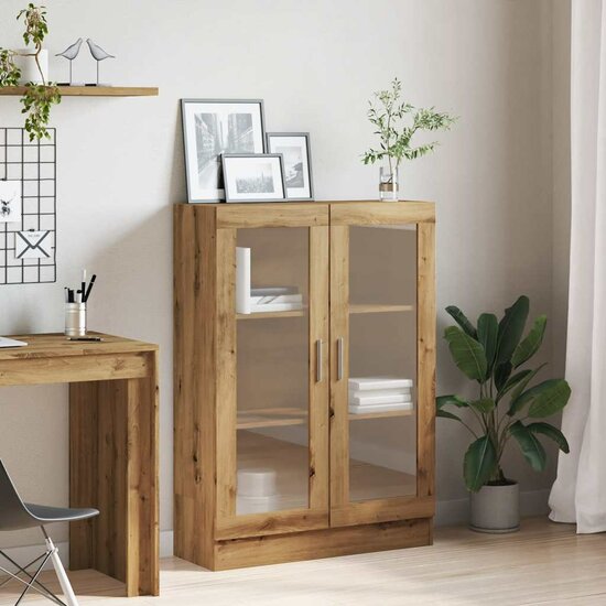 Boekenkast 82,5X30,5X Bewerkt Hout Artisanaal Eikenkleur 115 cm artisanaal eikenkleurig