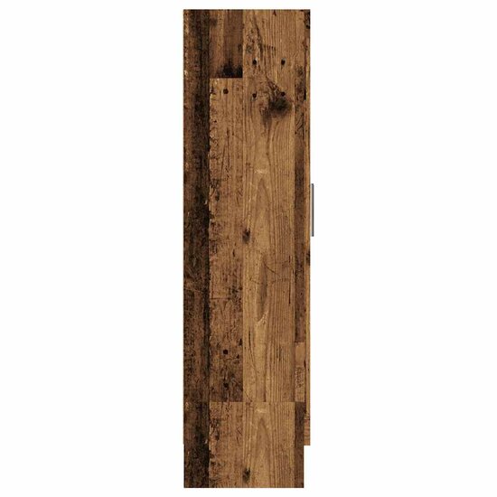 Boekenkast 82,5X30,5X Bewerkt Hout Kleurig 115 cm Oud hout