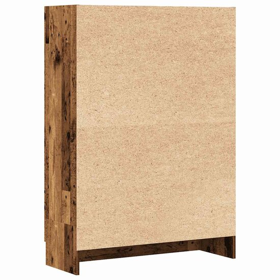 Boekenkast 82,5X30,5X Bewerkt Hout Kleurig 115 cm Oud hout