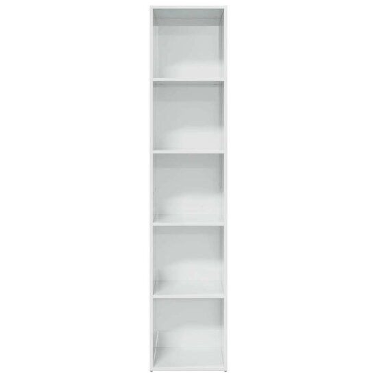 Boekenkast 40X30X Bewerkt Hout Hoogglans Wit 40 cm 189 cm