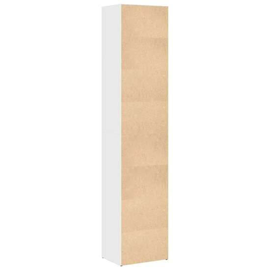 Boekenkast 40X30X Bewerkt Hout Hoogglans Wit 40 cm 189 cm
