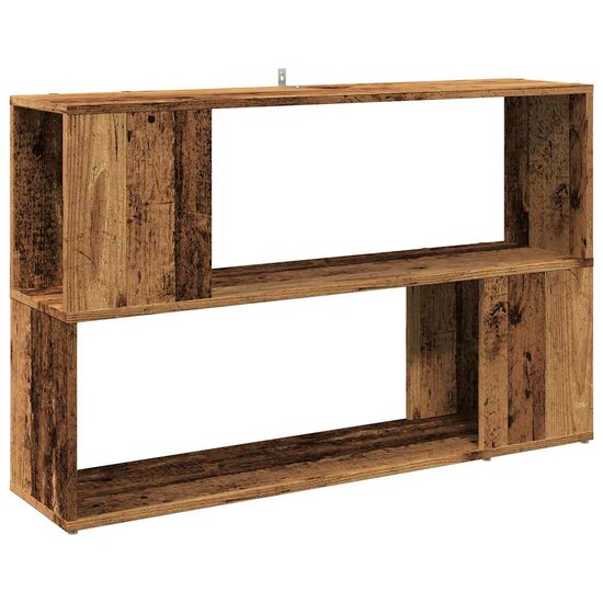 Boekenkast 100X24X63 Cm Bewerkt Hout Kleurig Oud hout
