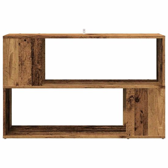 Boekenkast 100X24X63 Cm Bewerkt Hout Kleurig Oud hout