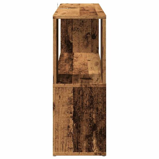 Boekenkast 100X24X63 Cm Bewerkt Hout Kleurig Oud hout