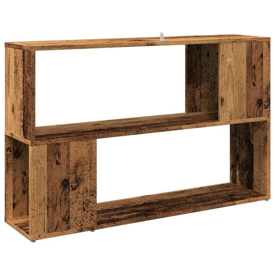 Boekenkast 100X24X63 Cm Bewerkt Hout Kleurig Oud hout