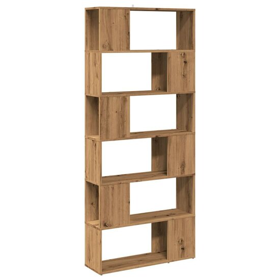 Boekenkast/Kamerscherm 80X24X186 Cm Artisanaal Eikenkleur artisanaal eikenkleurig