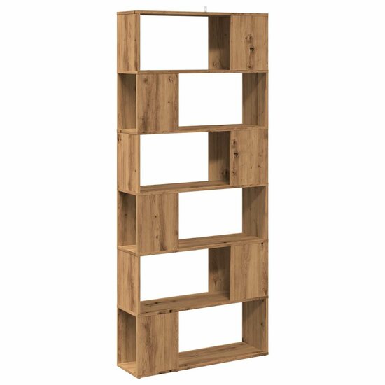 Boekenkast/Kamerscherm 80X24X186 Cm Artisanaal Eikenkleur artisanaal eikenkleurig