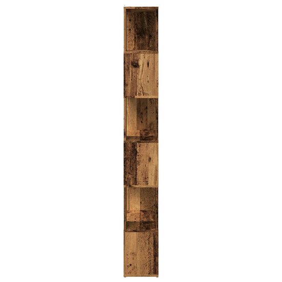Boekenkast/Kamerscherm 60X24X186 Cm Kleurig Oud hout