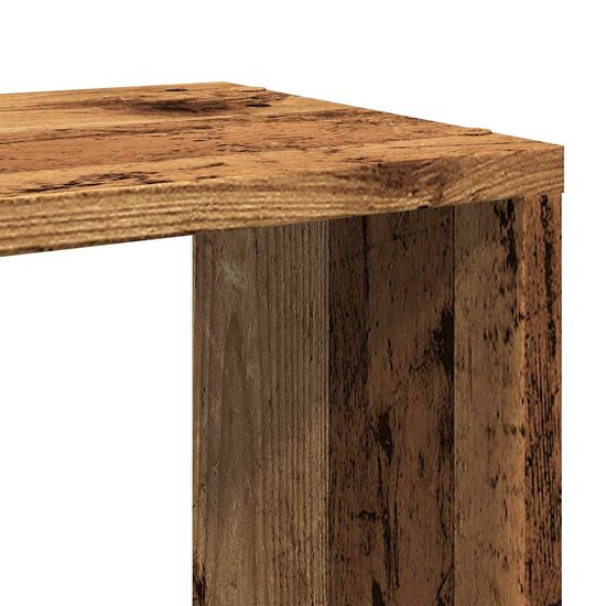 Boekenkast/Kamerscherm 60X24X186 Cm Kleurig Oud hout