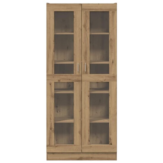 Hoge Kast 82,5X30,5X Bewerkt Hout Artisanaal Eikenkleur 185 cm artisanaal eikenkleurig