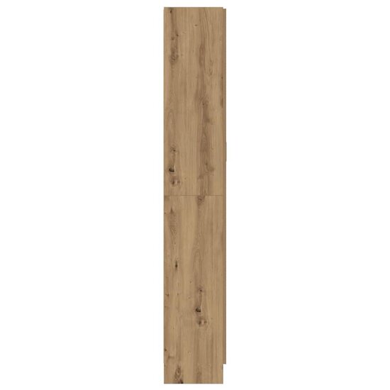 Hoge Kast 82,5X30,5X Bewerkt Hout Artisanaal Eikenkleur 185 cm artisanaal eikenkleurig
